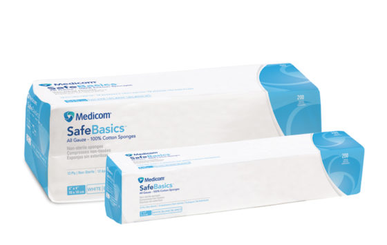 SafeBasics™ All Gauze Cotton Sponges