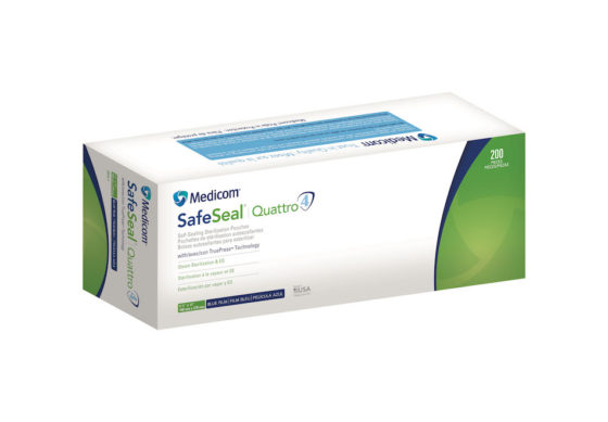 Medicom® Safe-Seal® Quattro Self-Sealing Sterilization Pouches with TruePress™ Technology