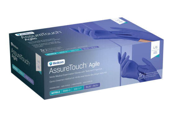 Medicom AssureTouch™ Agile™ Nitrile Medical Examination Gloves with Textured Fingertips