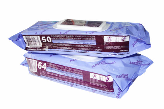 Débarbouillettes pré-humidifiées