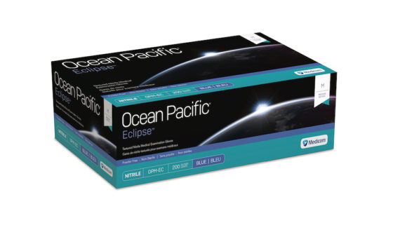 Ocean Pacific® Eclipse® Nitrile Medical Examination Gloves with Textured Fingertips