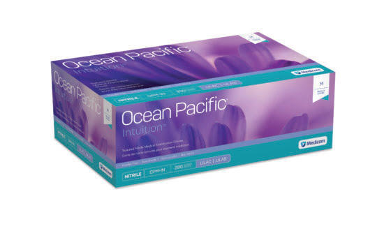 Ocean Pacific®  Intuition® Nitrile Medical Examination Gloves with Textured Fingertips