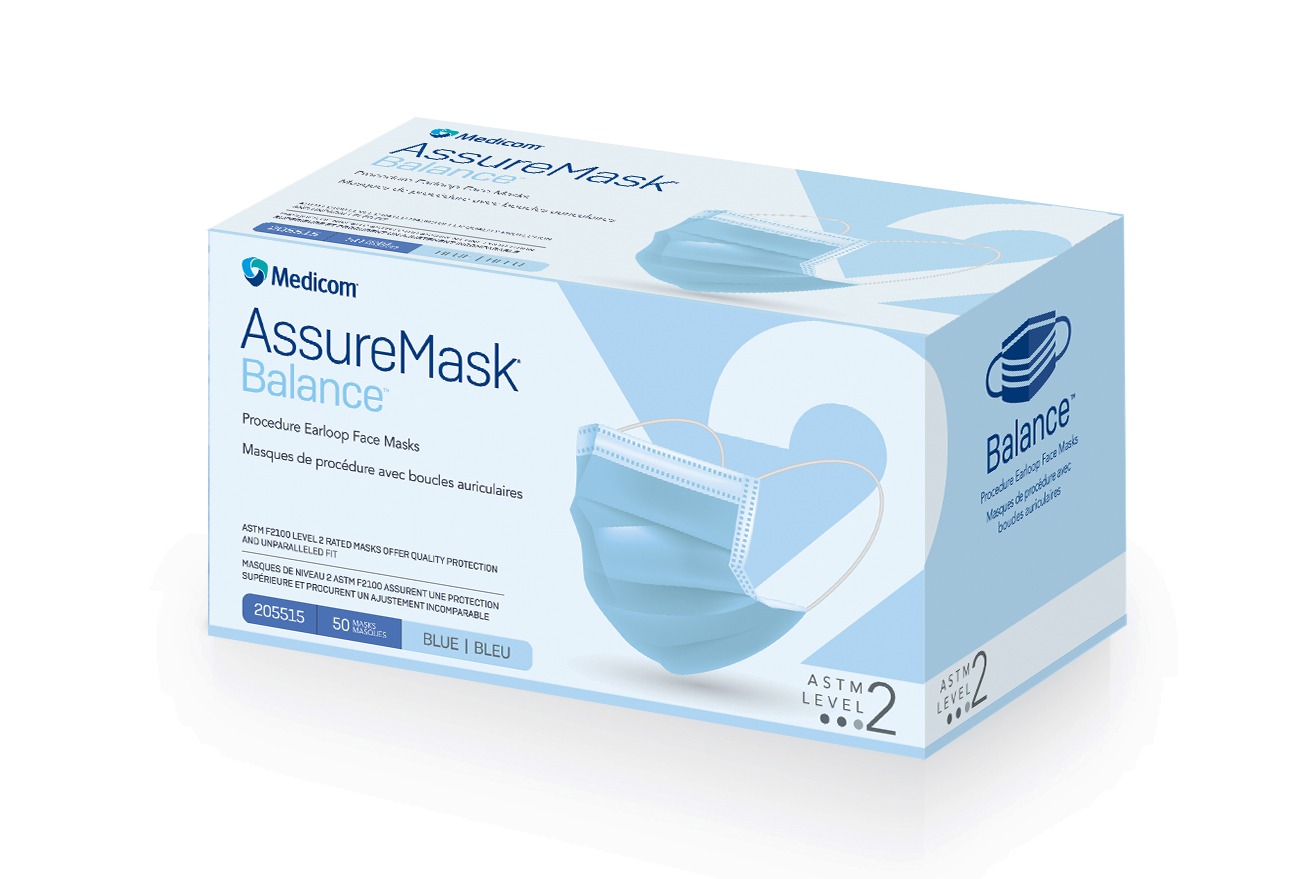 Medicom AssureMask Balance® Procedure Earloop Face Mask - Medicom