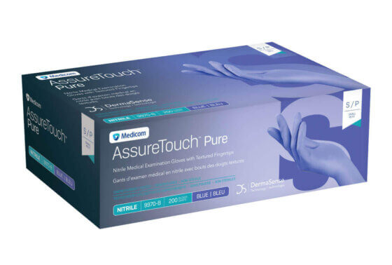 Medicom AssureTouch™ Pure™ Nitrile Medical Examination Gloves with Textured Fingertips